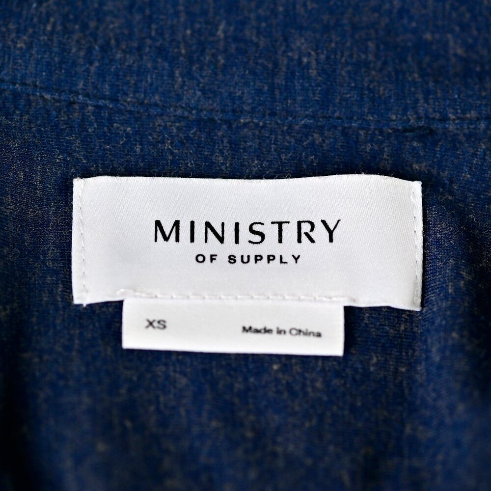 Ministry of Supply Composite Dress Shirt Stretch Breathable Merino Wool-XS